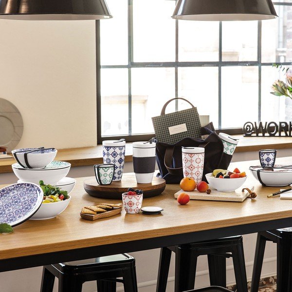 Zielono-biały porcelanowy kubek podróżny Villeroy & Boch Like To Go, 350 ml-image-4