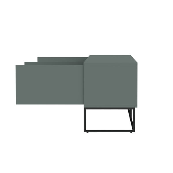 Szarozielona szafka pod TV 177x57 cm Lipp – Tenzo-image-4