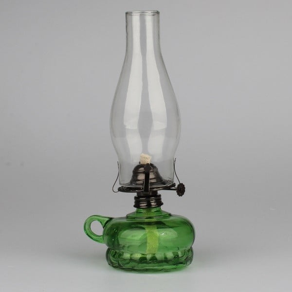 Zielona lampa naftowa Dakls Brontë