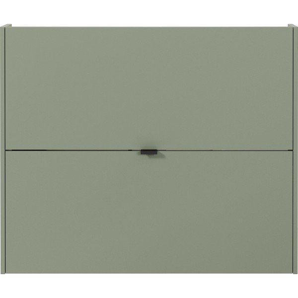 Szarozielona uchylna/wisząca szafka na buty w dekorze dębu 100x83x18 cm Ameca – Germania-image-2