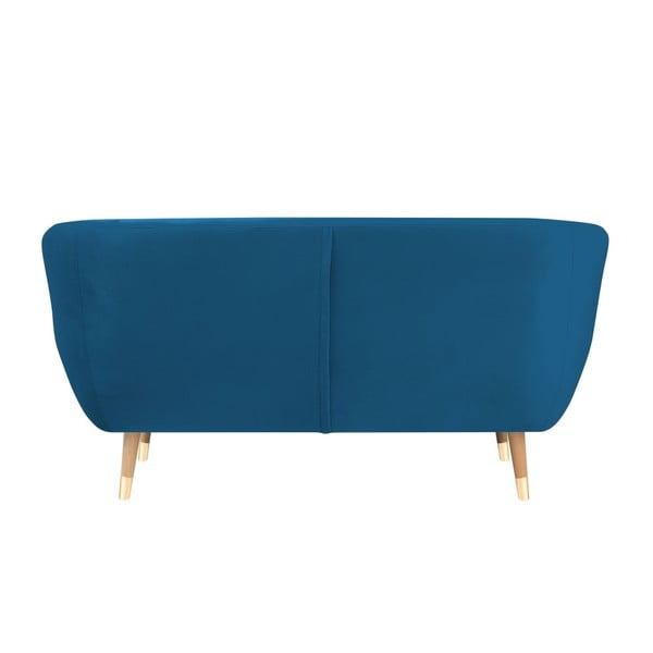 Niebieska aksamitna sofa Mazzini Sofas Benito, 158 cm-image-4