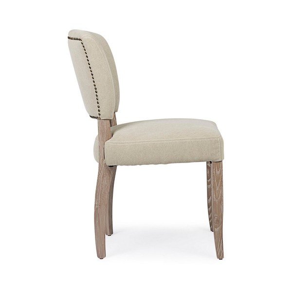 Beżowe tapicerowane krzesło Maratriz – Bizzotto-image-3