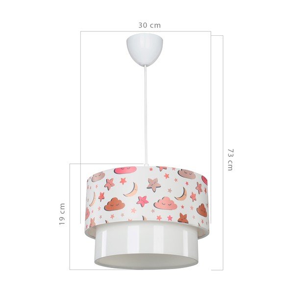 Biała lampa dziecięca ø 30 cm Kinder – Squid Lighting-image-3