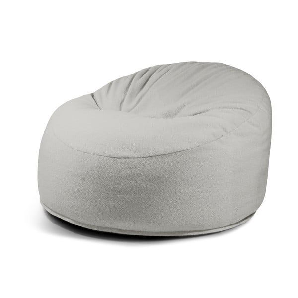 Jasnoszary worek do siedzenia z materiału bouclé Om 110 – SLOWDOWN