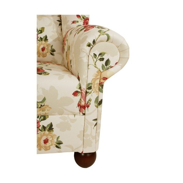 Beżowy fotel w kwiaty Max Winzer Monarch Chenille-image-2