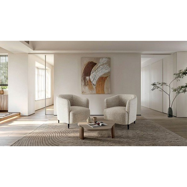 Kremowy fotel Galbe – Ghado-image-1