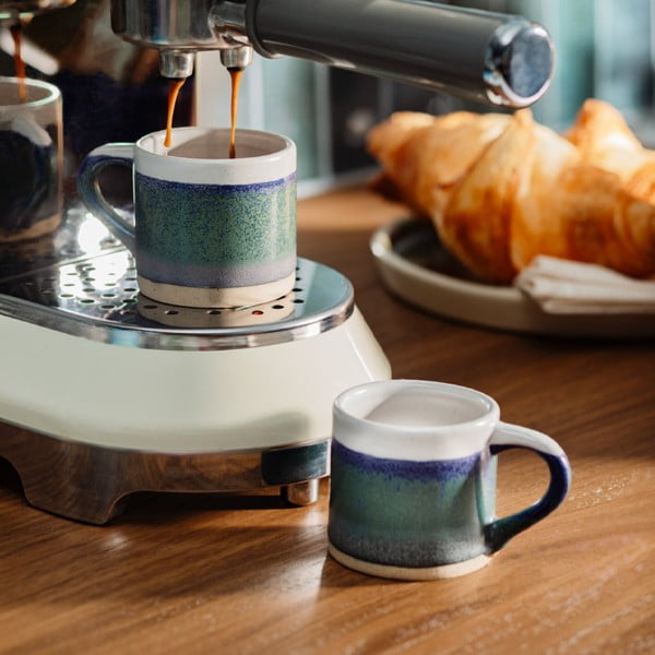 Ciemnoniebieskie kamionkowe kubki na espresso zestaw 2 szt. 80 ml Marlow – Sass & Belle-image-2