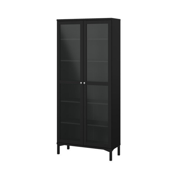 Czarna witryna 89x203 cm Roma – Tvilum-image-2