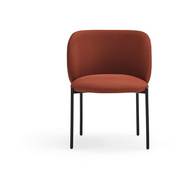 Czerwone tapicerowane fotele jadalniane zestaw 2 szt. Mogi – Teulat-image-3