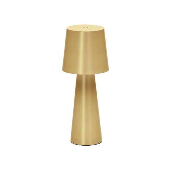 Lampa stołowa LED w kolorze złota ze ściemniaczem i metalowym kloszem (wysokość 25 cm) Arenys – Kave Home