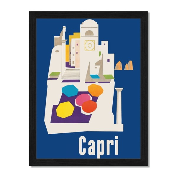 Obraz w ramie Liv Corday Provence Capri Archi, 30x40 cm