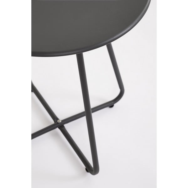 Stalowy okrągły stolik ogrodowy ø 45 cm Jable   – Bizzotto-image-2