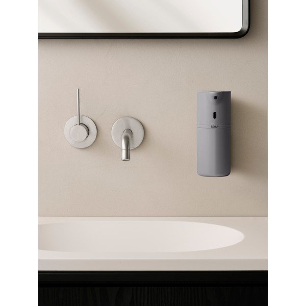 Szary ścienny automatyczny plastikowy dozownik do mydła 260 ml Fineo – Blomus-image-1