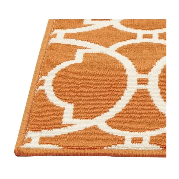 Pomarańczowy dywan odpowiedni na zewnątrz Floorita Interlaced, 133x190 cm-image-4