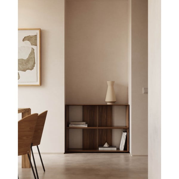 Modułowy system półek w dekorze orzecha 2 szt. 101x76 cm Litto – Kave Home-image-1