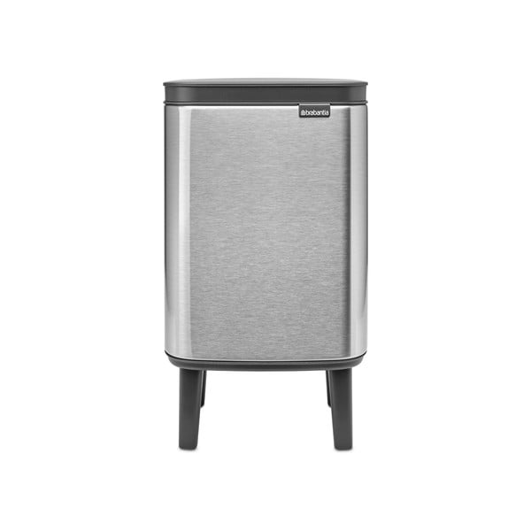 Stalowy kosz na śmieci w kolorze matowego srebra 4 l Bo Hi – Brabantia
