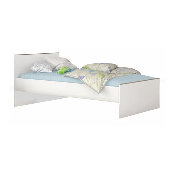 Białe łóżko Demenyere Kobe, 90x200 cm