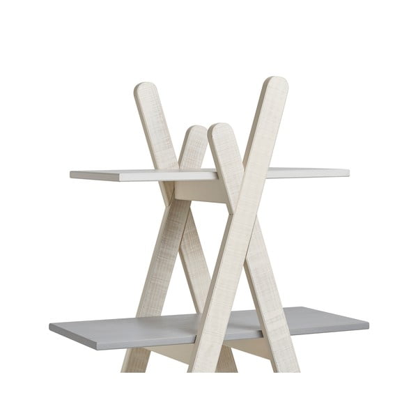 Szaro-biała biblioteczka Marckeric Sia-image-2