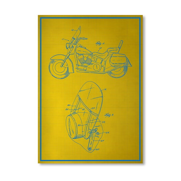 Plakat Motorcycle, 30x42 cm