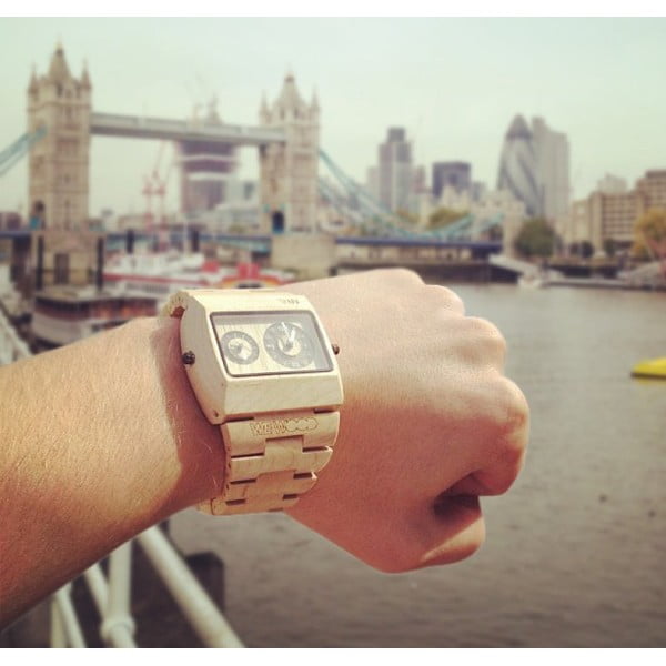 Drewniany zegarek Jupiter Beige-image-4