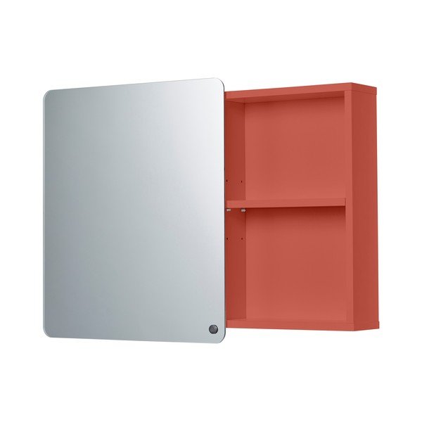 Czerwona wisząca/z lustrem szafka łazienkowa 80x58 cm Color Bath – Tom Tailor-image-2