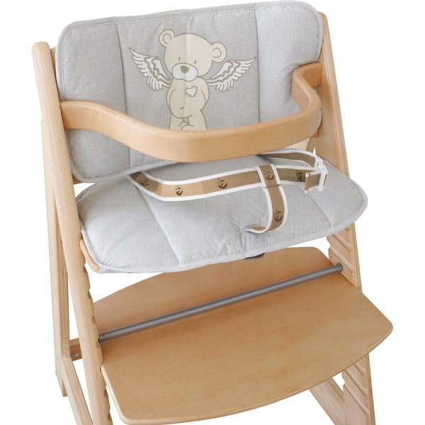 Szara wkładka do krzesełka do karmienia Heartbreakerbär – Roba-image-1
