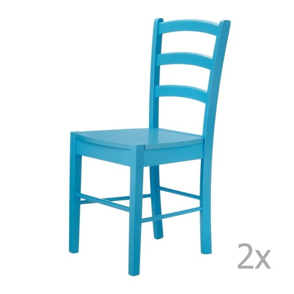 Zestaw 2 niebieskich krzeseł 13Casa Kaos