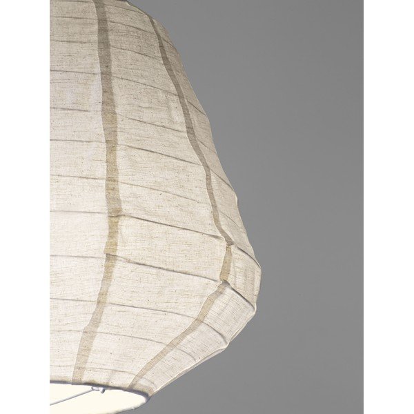 Biała lniana lampa wisząca ø 36 cm Linnet – Nova Luce-image-4