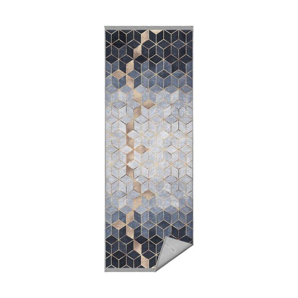 Niebiesko-szary chodnik 80x200 cm – Mila Home