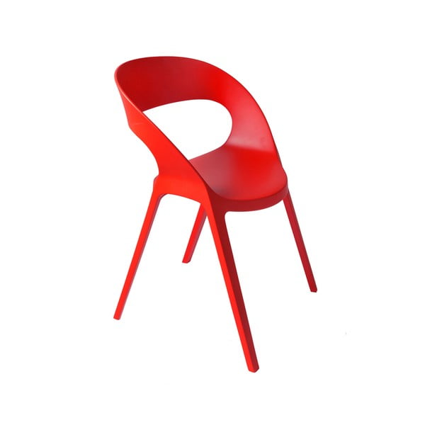 Zestaw 2 czerwonych krzeseł ogrodowych Resol Carla