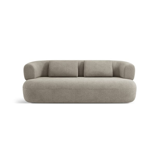 Jasnoszara sofa z materiału bouclé 178 cm Jenny – Micadoni Home