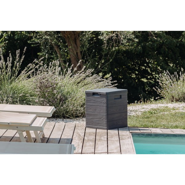 Ciemnoszara skrzynia ogrodowa Woodys – Toomax-image-1