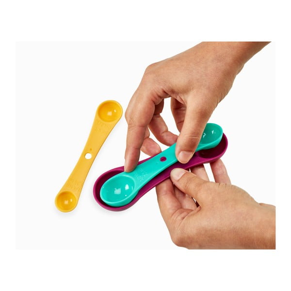 Zestaw 3 kolorowych miarek Metaltex Spoons-image-1