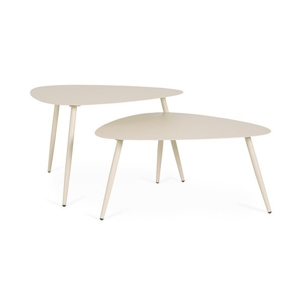 Stalowe stoliki ogrodowe zestaw 2 szt. 73,5x77,5 cm Yvonne – Bizzotto