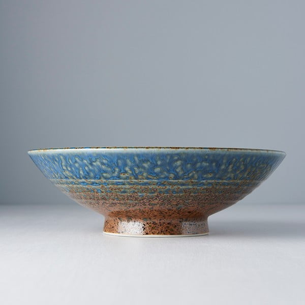 Beżowo-niebieska miska ceramiczna na ramen MIJ Earth & Sky, ø 25 cm-image-1