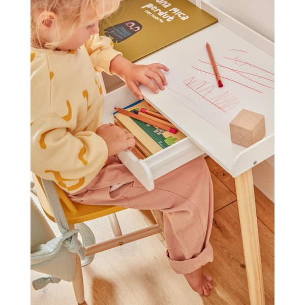 Krzesło dziecięce z drewna kauczukowego Kave Home Kristie-image-2