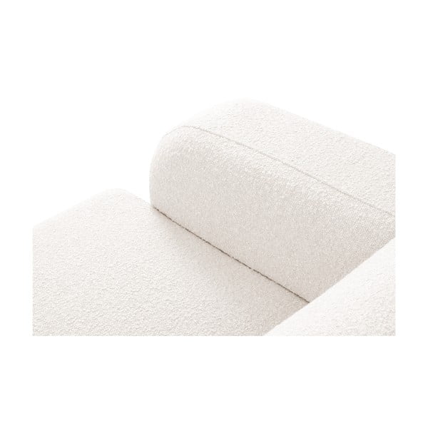 Biały narożnik z materiału bouclé (prawostronny) Molino – Micadoni Home-image-4