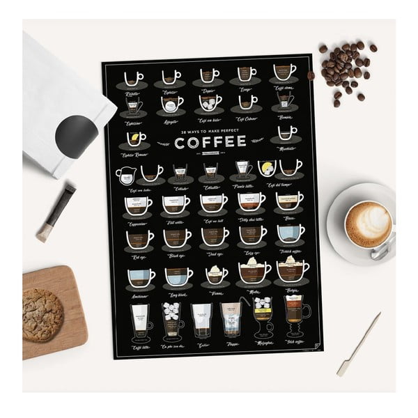 Plakat 38 Ways To Make Perfect Coffee, A2