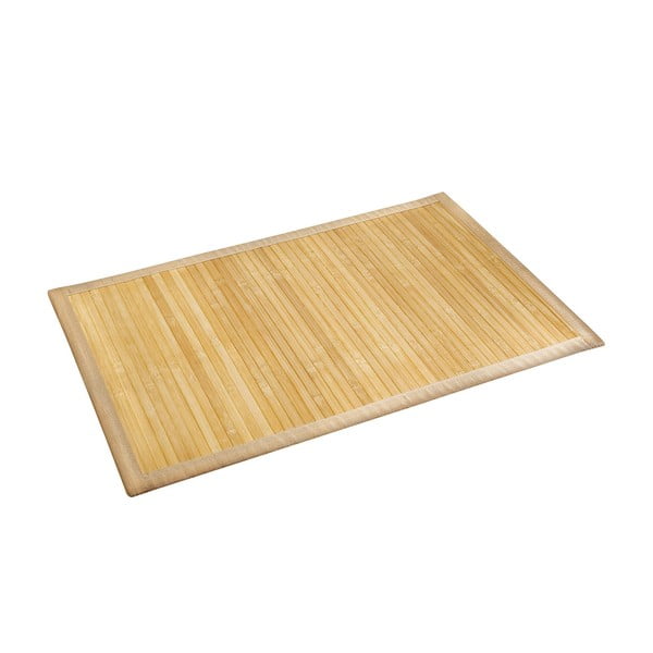 Jasny bambusowy dywanik łazienkowy Wenko, 50x80 cm
