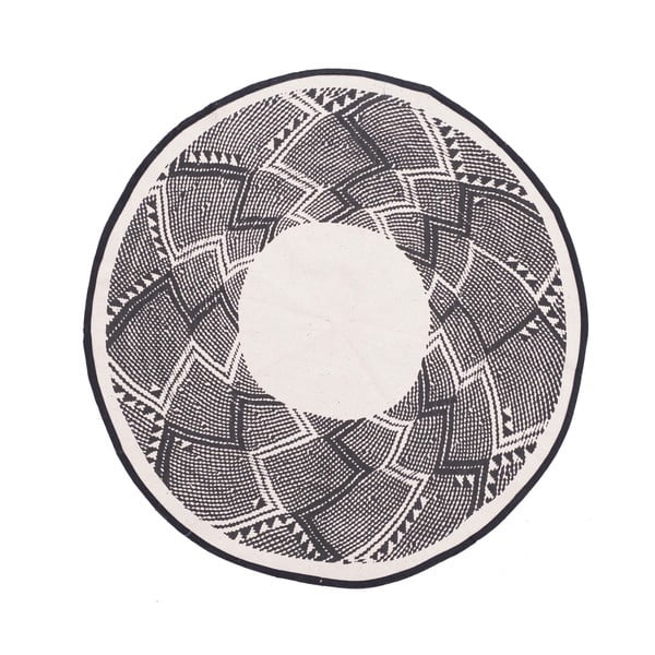 Bawełniany okrągły dywan InArt Trippy, ⌀ 90 cm