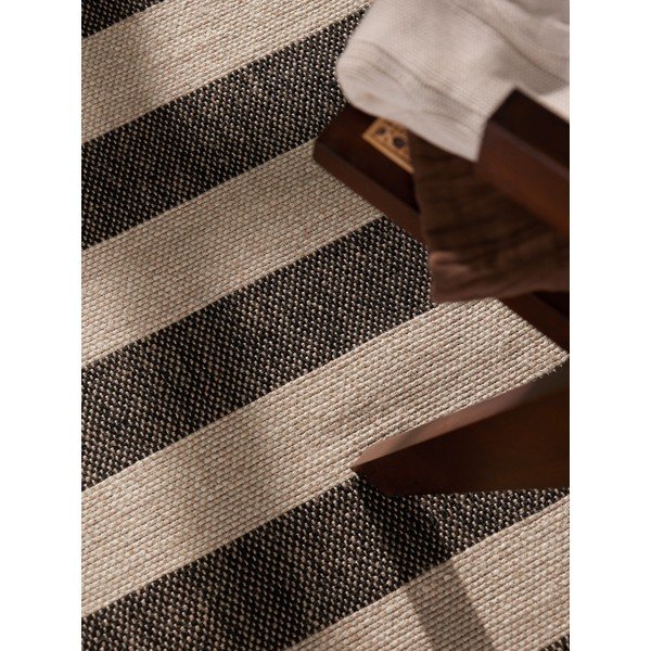 Czarny/kremowy chodnik z juty dwustronny/tkany ręcznie 80x300 cm Playa – Hanse Home-image-4