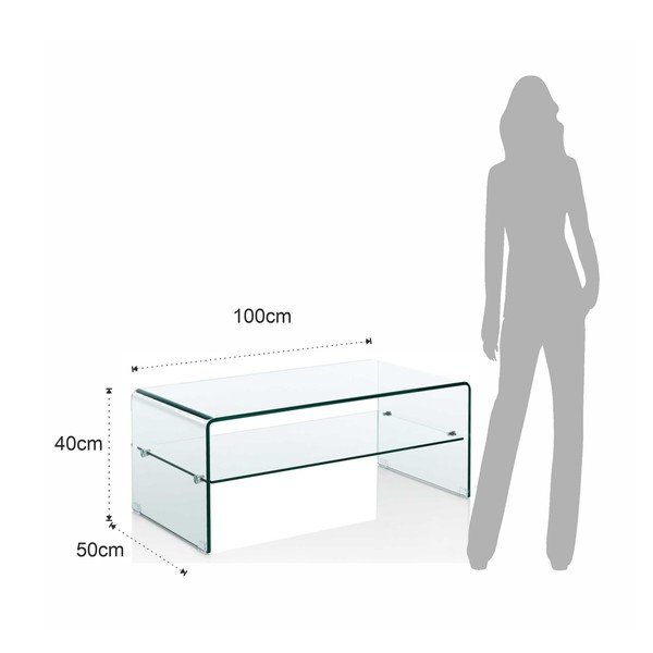 Szklany stolik 50x100 cm Cristal Evo – Tomasucci-image-4