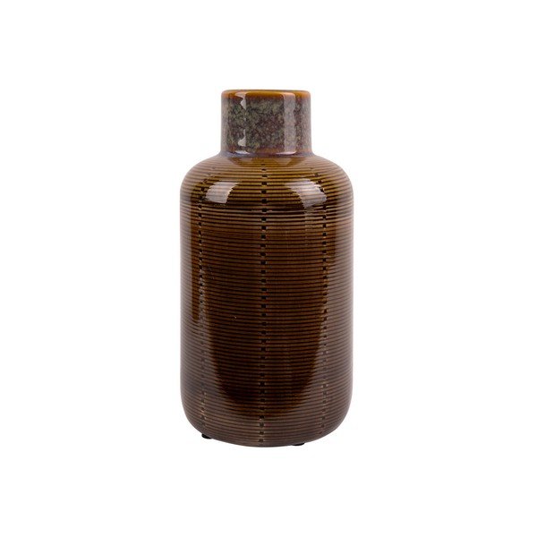 Brązowy ceramiczny wazon PT LIVING Bottle, wys. 23 cm