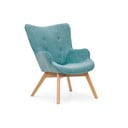 Turkusowy sztruksowy fotel Niko – Ropez