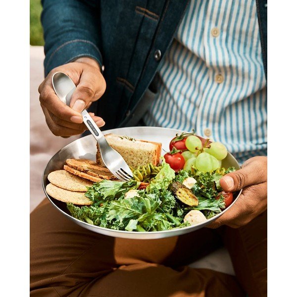 Talerze ze stali nierdzewnej w kolorze srebra zestaw 4 szt. ø 25,5 cm – Black + Blum-image-1