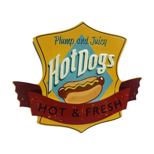 Tablica ścienna Novita Hot Dogs, 35x30 cm