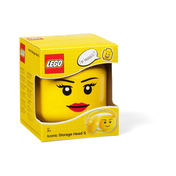 Pojemnik w kształcie głowy LEGO® Girl, Ø 16,3 cm-image-2