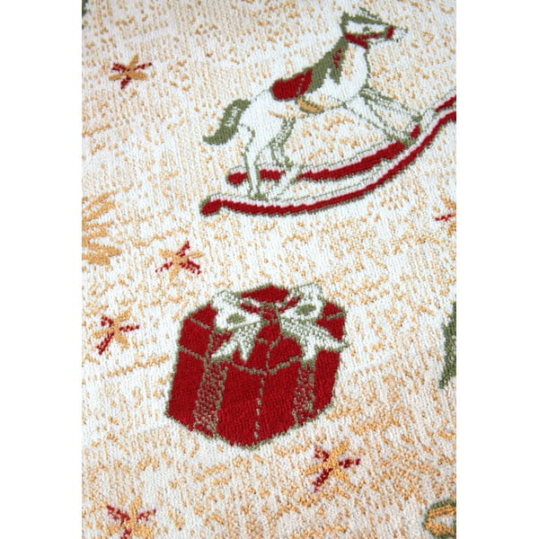 Zielony chodnik z mieszanki bawełny ze świątecznym motywem 80x200 cm Toy's Delight Green Christmas – Villeroy&Boch-image-3