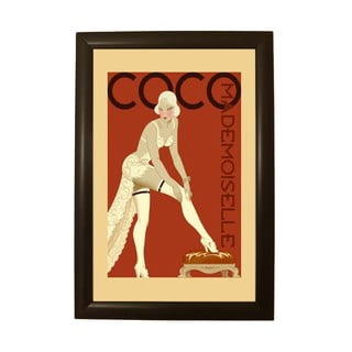 Plakat w czarnej ramie Piacenza Art Coco, 33,5x23,5 cm