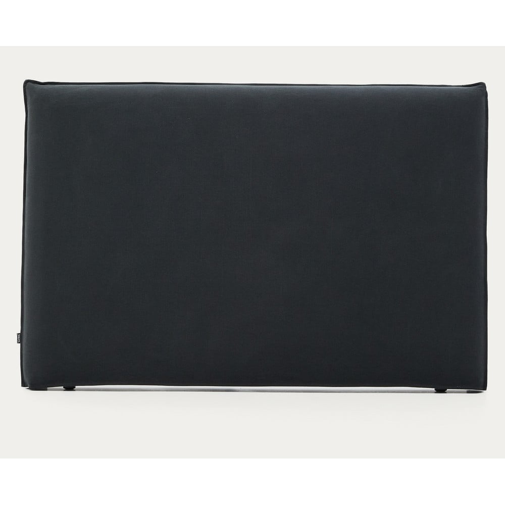 Antracytowy tapicerowany zagłówek 180x118 cm Jaira – Kave Home (zdjęcie 6)